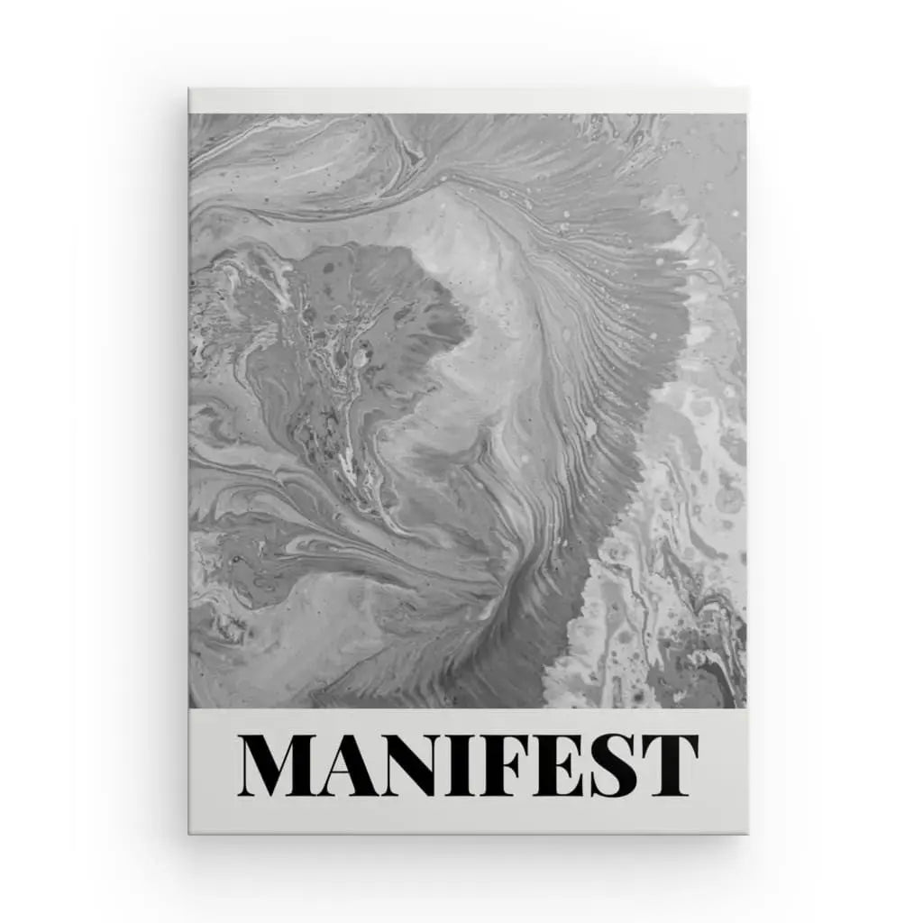 Tableau Manifest Gris Noir et Blanc - #tag1# - #tag2# 