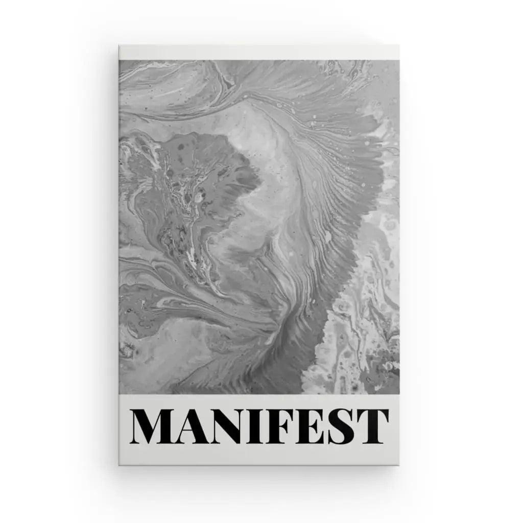 Tableau Manifest Gris Noir et Blanc - #tag1# - #tag2# 