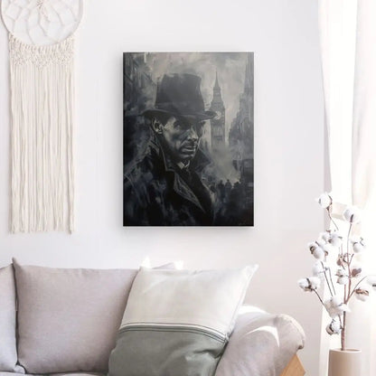 Tableau Portrait Sherlock Holmes Monochrome - #tag1# - #tag2# 