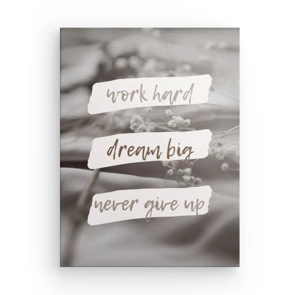 Tableau Citation Work Hard Sépia Monochrome - #tag1# - #tag2# 