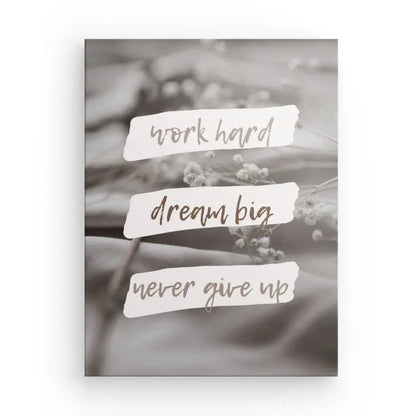 Tableau Citation Work Hard Sépia Monochrome - #tag1# - #tag2# 