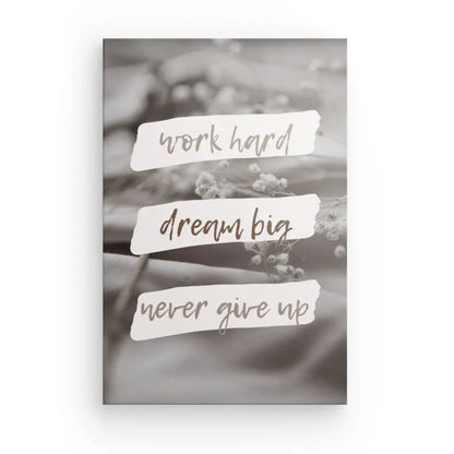 Tableau Citation Work Hard Sépia Monochrome - #tag1# - #tag2# 