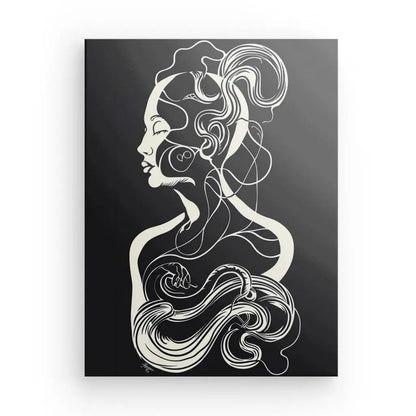 Tableau Humain Représentation Organique Noir et Blanc - #tag1# - #tag2# 
