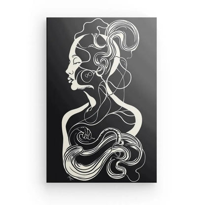 Tableau Humain Représentation Organique Noir et Blanc - #tag1# - #tag2# 