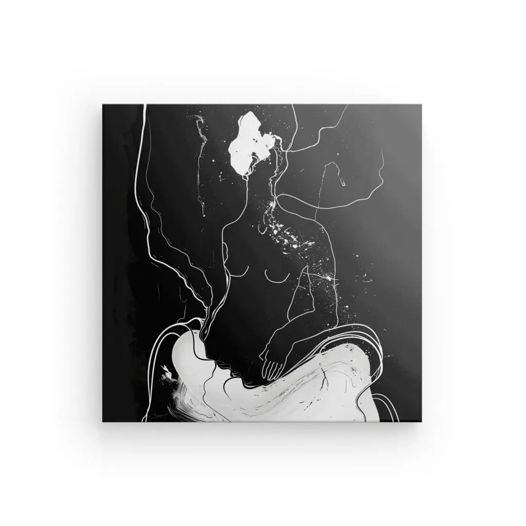 Tableau Contemporain Humain Eclosion Abstraite Monochrome - #tag1# - #tag2# 