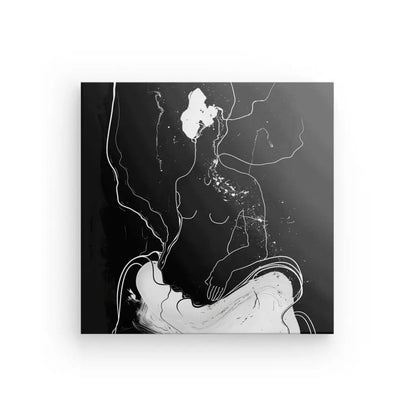 Tableau Contemporain Humain Eclosion Abstraite Monochrome - #tag1# - #tag2# 