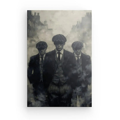 Tableau Peinture Gang Peaky Blinders Monochrome - #tag1# - #tag2# 