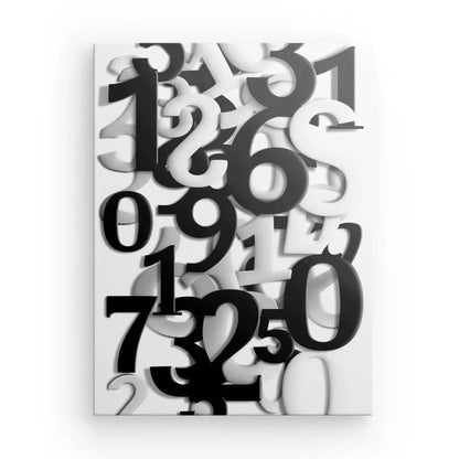 Tableau Numéros Chiffres Noir et Blanc - #tag1# - #tag2# 