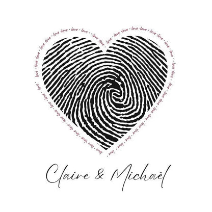 Tableau Personnalisé Couple Prénoms - #tag1# - #tag2# 