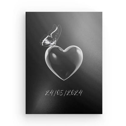 Tableau Personnalisé Couple Date Noir et Blanc - #tag1# - #tag2# 
