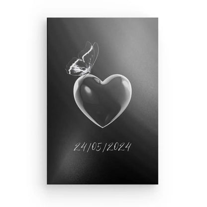 Tableau Personnalisé Couple Date Noir et Blanc - #tag1# - #tag2# 