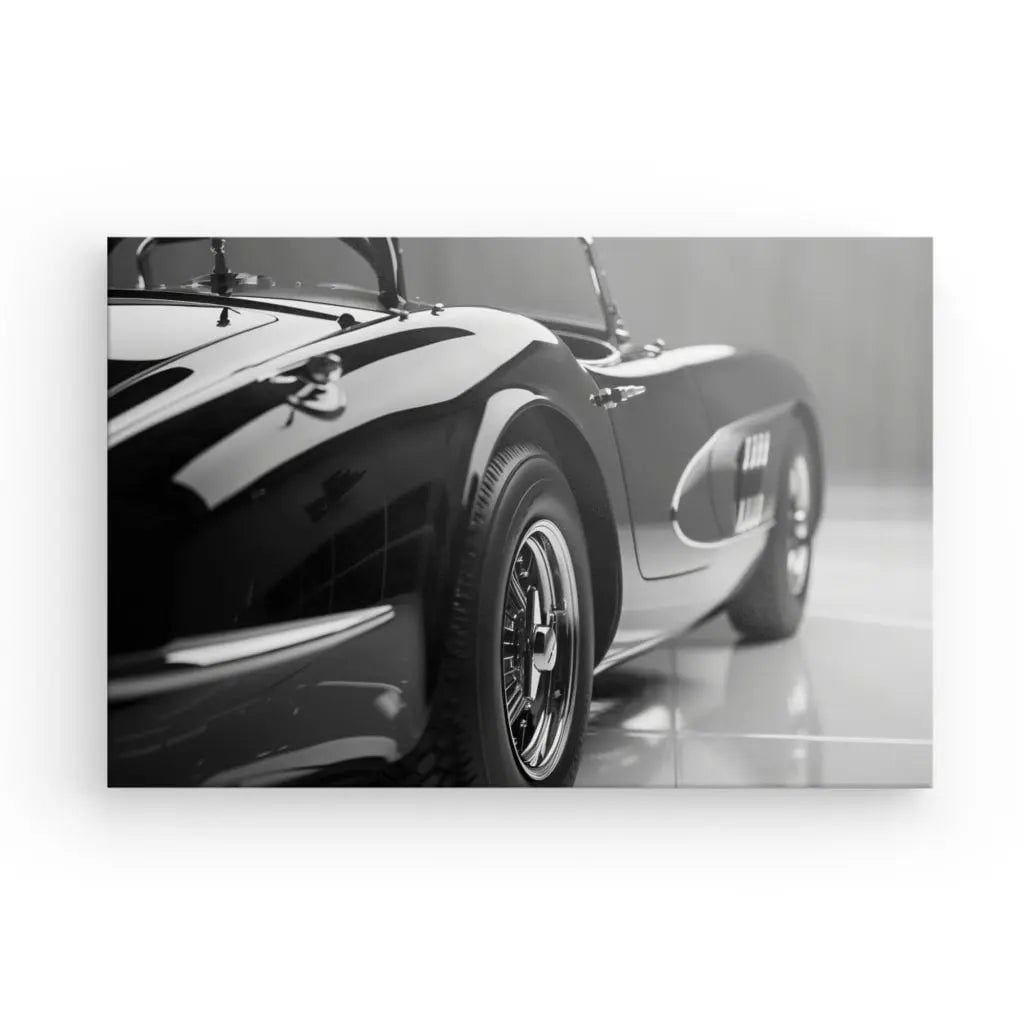 Tableau Voiture Décapotable Noir et Blanc - #tag1# - #tag2# 
