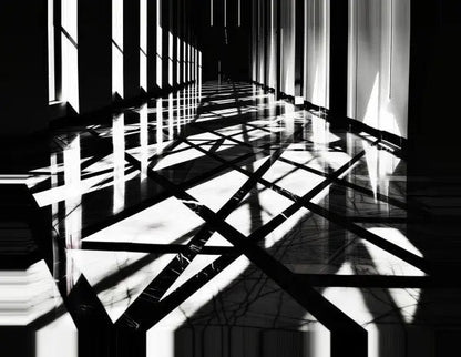 Tableau Ombre et Lumière Architecture Noir et Blanc - #tag1# - #tag2# 