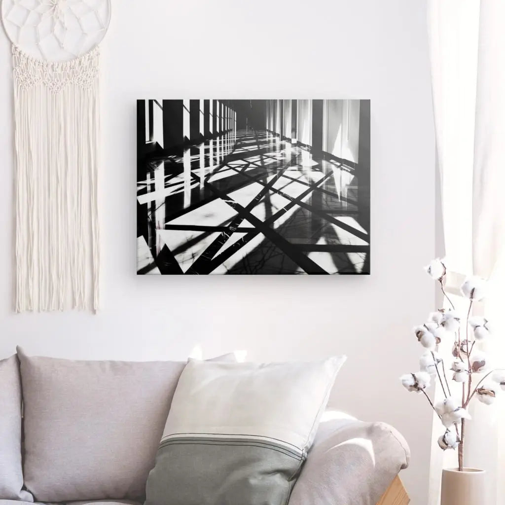Tableau Ombre et Lumière Architecture Noir et Blanc - #tag1# - #tag2# 