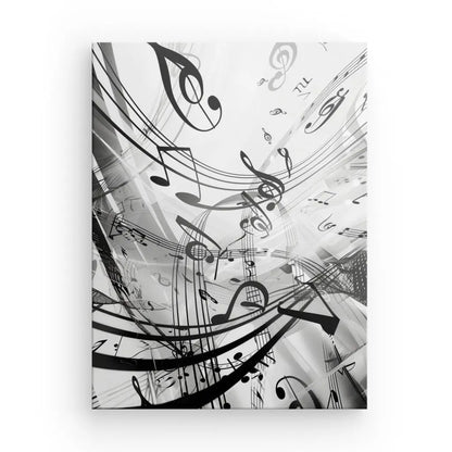 Tableau Crazy Musique Monochrome - #tag1# - #tag2# 