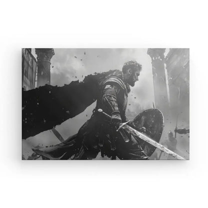 Tableau Gladiateur Dessin Noir et Blanc - #tag1# - #tag2# 
