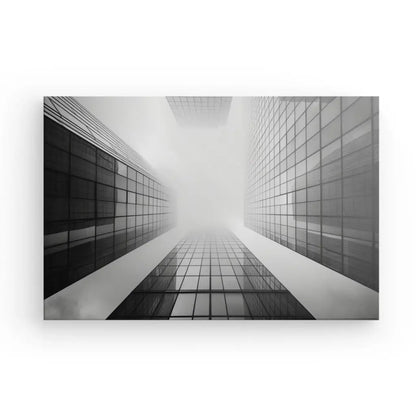 Tableau Gratte-Ciel Métropole Noir et Blanc - #tag1# - #tag2# 