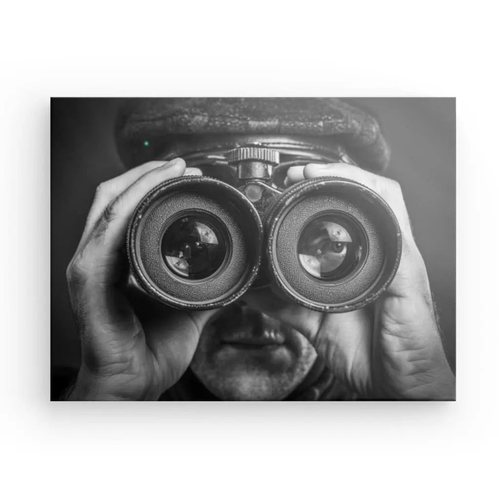 Tableau Marin Visage Jumelles Drôle Noir et Blanc - #tag1# - #tag2# 