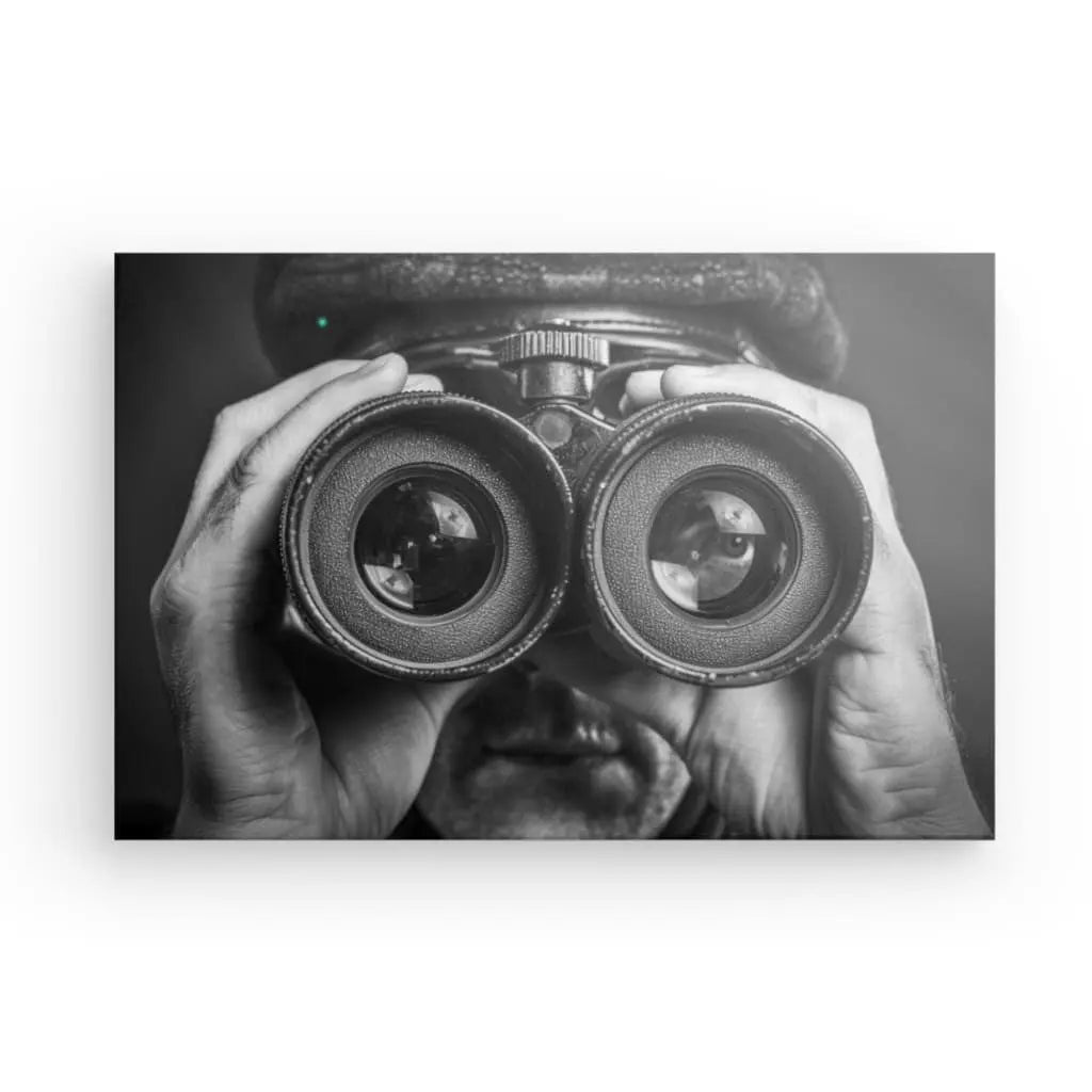 Tableau Marin Visage Jumelles Drôle Noir et Blanc - #tag1# - #tag2# 