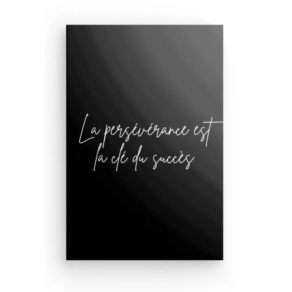 Tableau Citation Persévérance et succès Noir et Blanc - #tag1# - #tag2# 