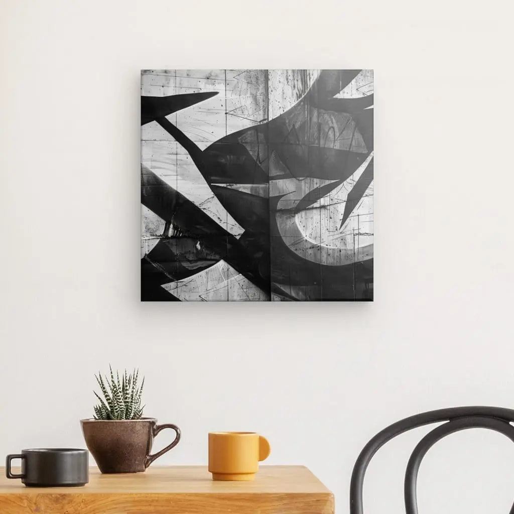 Tableau Tag Déco Urbaine Noir et Blanc - #tag1# - #tag2# 