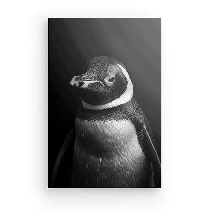 Tableau Pïngouin Gros Plan Noir et Blanc - #tag1# - #tag2# 
