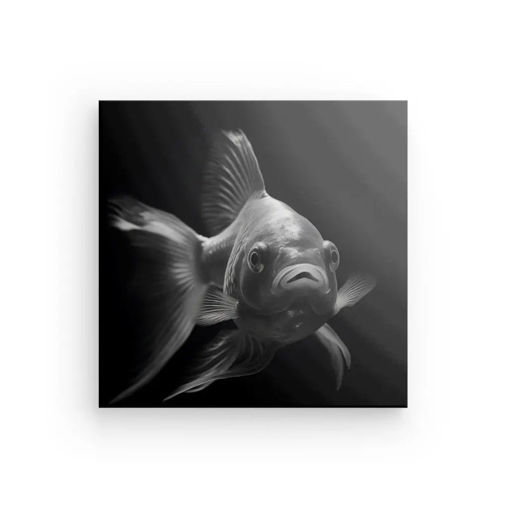 Tableau Poisson Eau Douce Noir et Blanc - #tag1# - #tag2# 