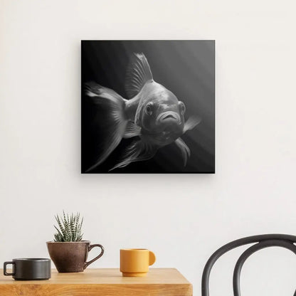 Tableau Poisson Eau Douce Noir et Blanc - #tag1# - #tag2# 