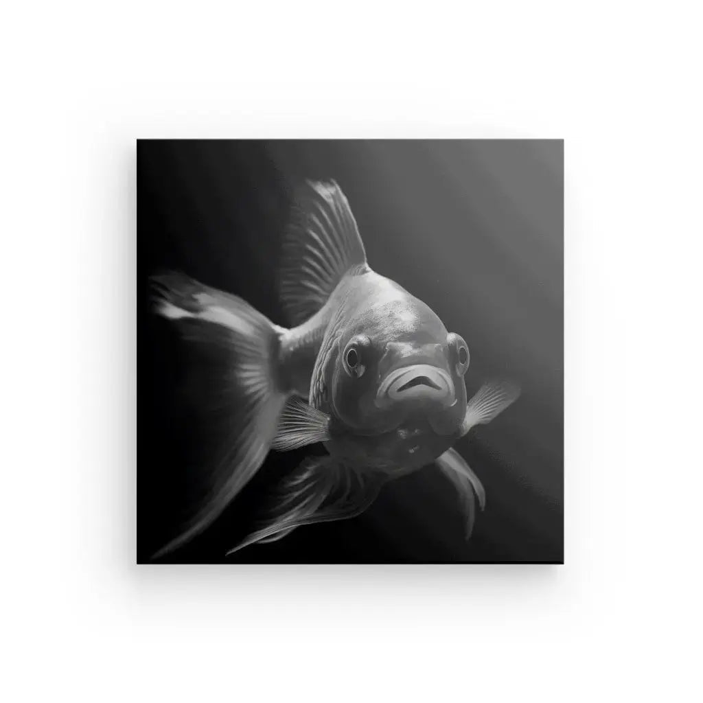 Tableau Poisson Eau Douce Noir et Blanc - #tag1# - #tag2# 