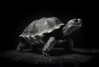 Tableau Tortue Noir et Blanc - #tag1# - #tag2# 