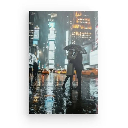 Tableau Couple New Yorkais Etreinte Time Square - #tag1# - #tag2# 