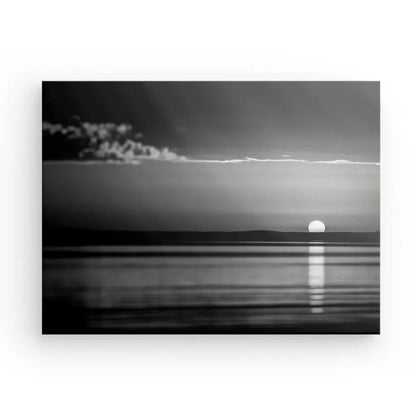 Tableau Coucher de Soleil Mer Noir et Blanc - #tag1# - #tag2# 