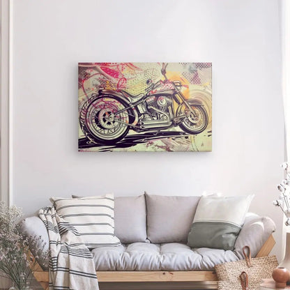 Tableau Moto Dessin Pop Art - #tag1# - #tag2# 