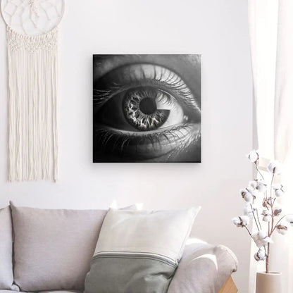 Tableau Oeil Gros Plan Noir et Blanc - #tag1# - #tag2# 