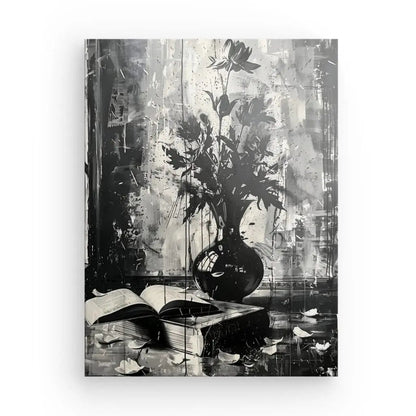 Tableau Fleurs Nature Morte Noir et Blanc - #tag1# - #tag2# 