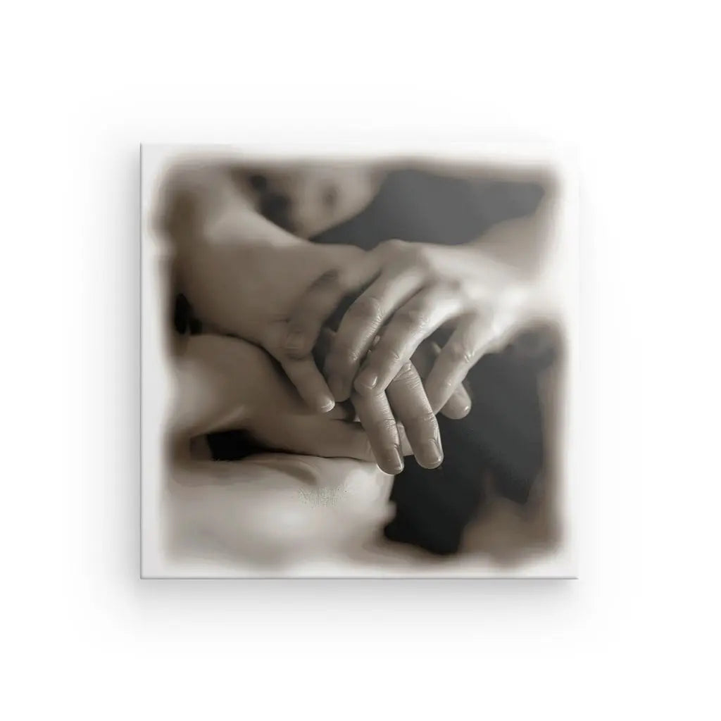 Tableau Mains Entrelacées Amour Noir et Blanc - #tag1# - #tag2# 
