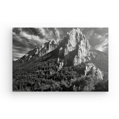 Tableau Falaises Rocheuses Noir et Blanc - #tag1# - #tag2# 