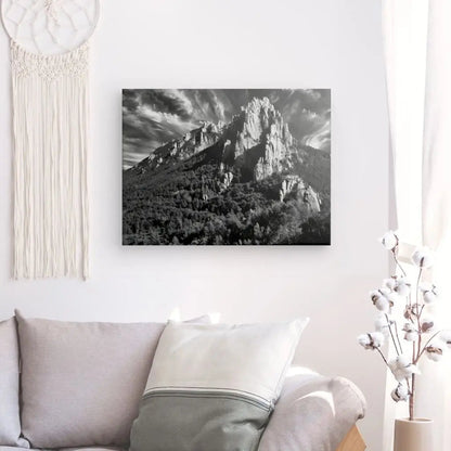 Tableau Falaises Rocheuses Noir et Blanc - #tag1# - #tag2# 
