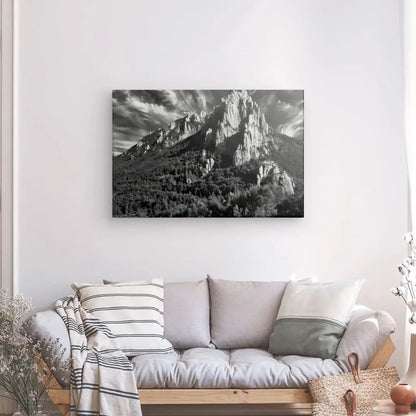 Tableau Falaises Rocheuses Noir et Blanc - #tag1# - #tag2# 
