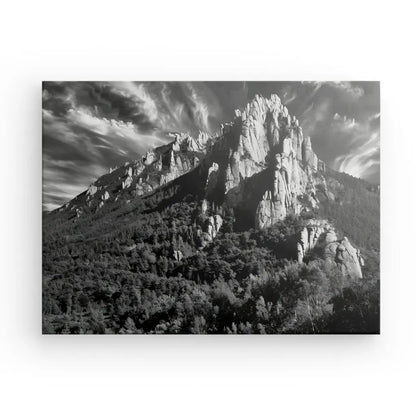 Tableau Falaises Rocheuses Noir et Blanc - #tag1# - #tag2# 
