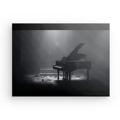 Tableau Piano Abandonné Noir et Blanc - #tag1# - #tag2# 