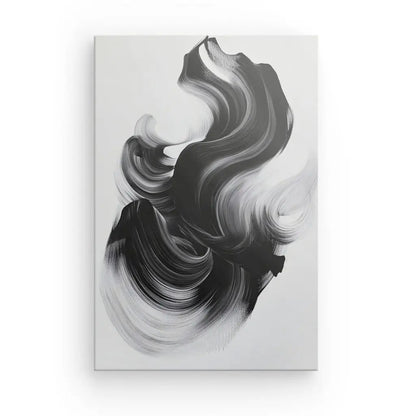Tableau Forme Abstraite Noir et Blanc - #tag1# - #tag2# 