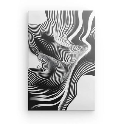 Tableau Lignes Kitch Noir et Blanc - #tag1# - #tag2# 