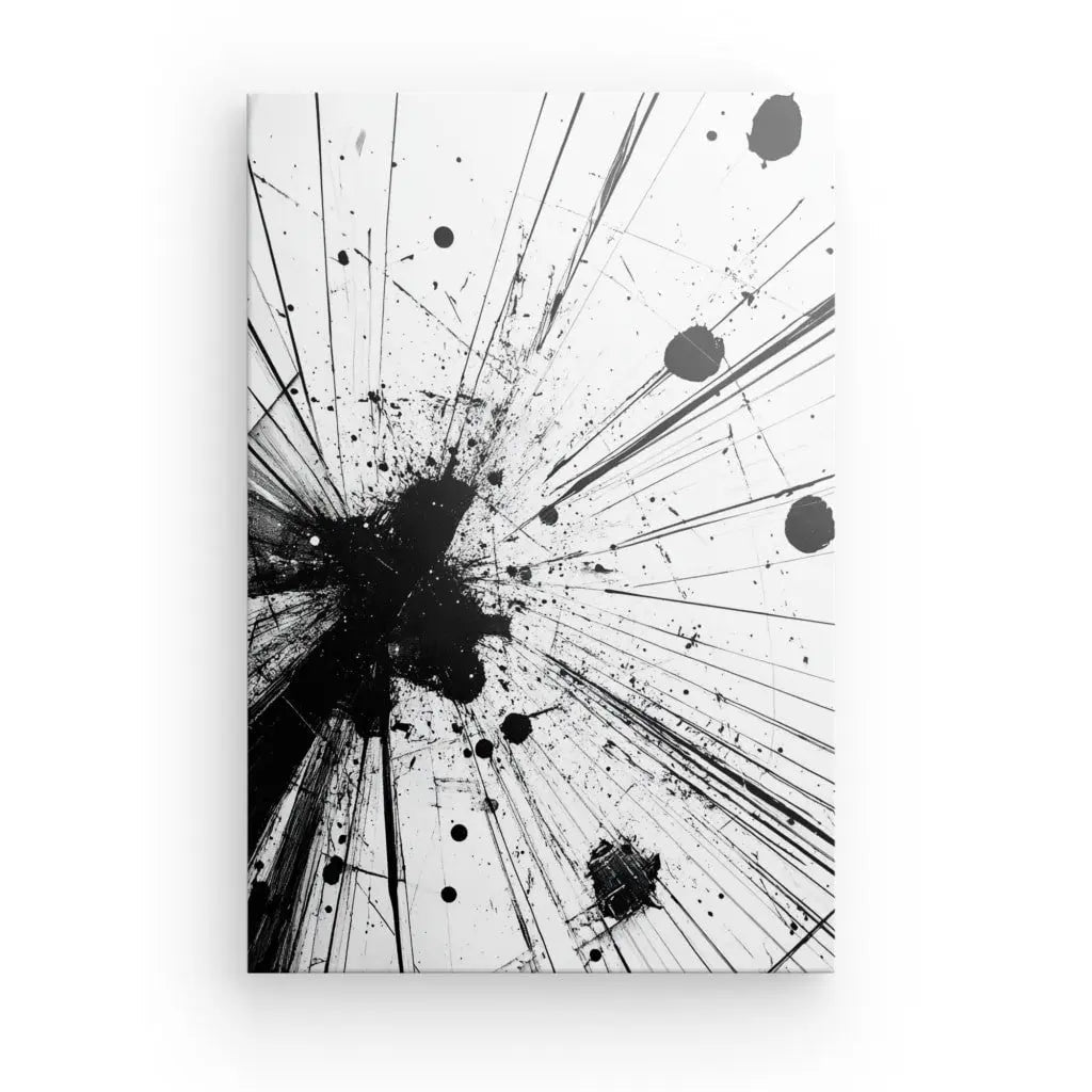 Tableau Vitre Cassée Impression Noir et Blanc - #tag1# - #tag2# 