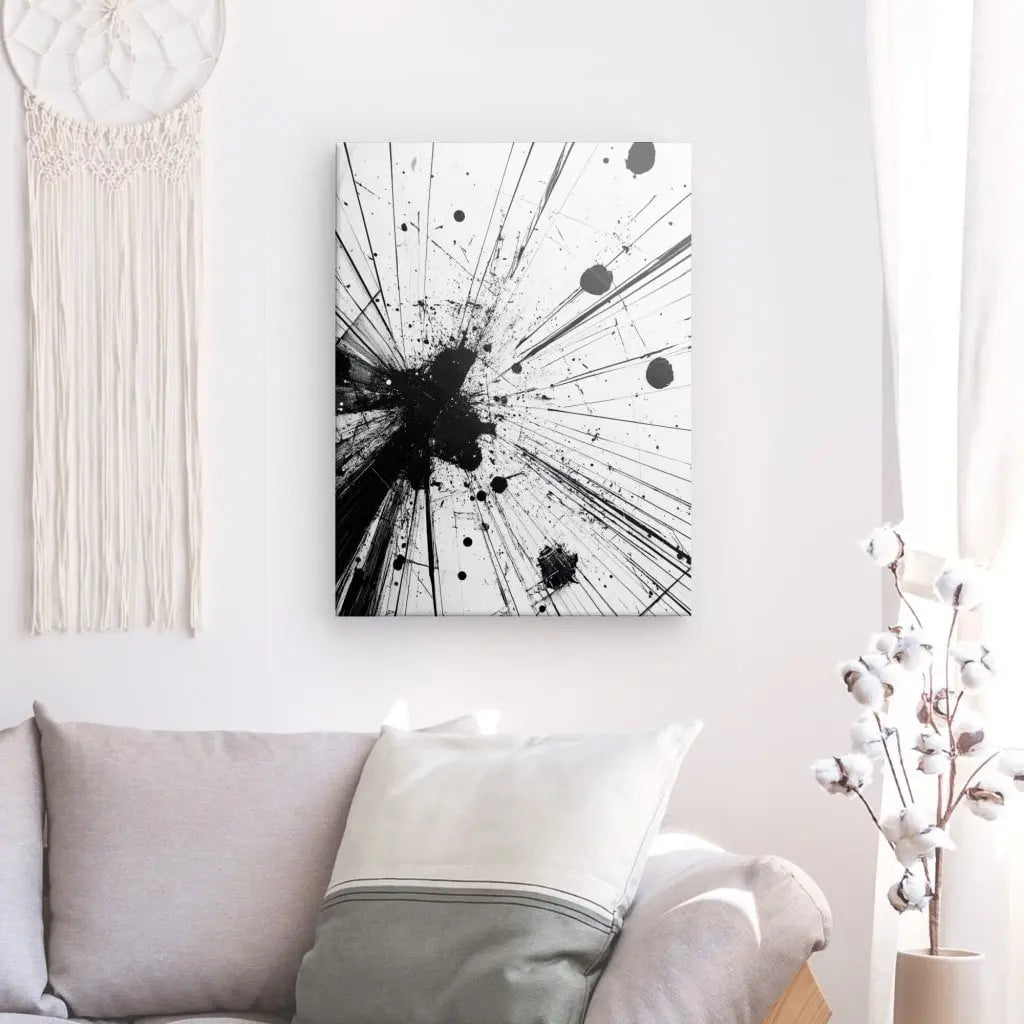 Tableau Vitre Cassée Impression Noir et Blanc - #tag1# - #tag2# 