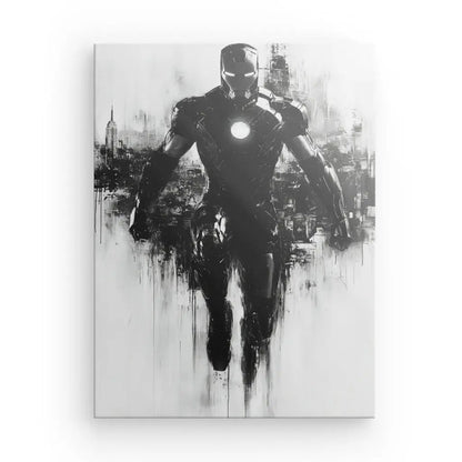 Tableau Peinture Monochrome Iron Man Comics - #tag1# - #tag2# 
