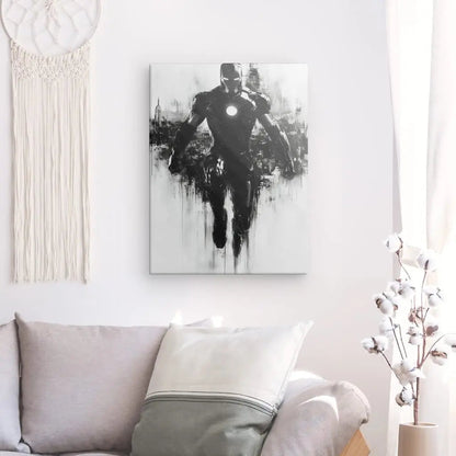 Tableau Peinture Monochrome Iron Man Comics - #tag1# - #tag2# 