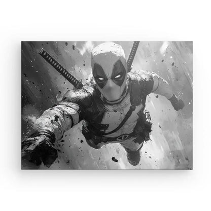 Poster Affiche Deadpool Dessin Noir et Blanc