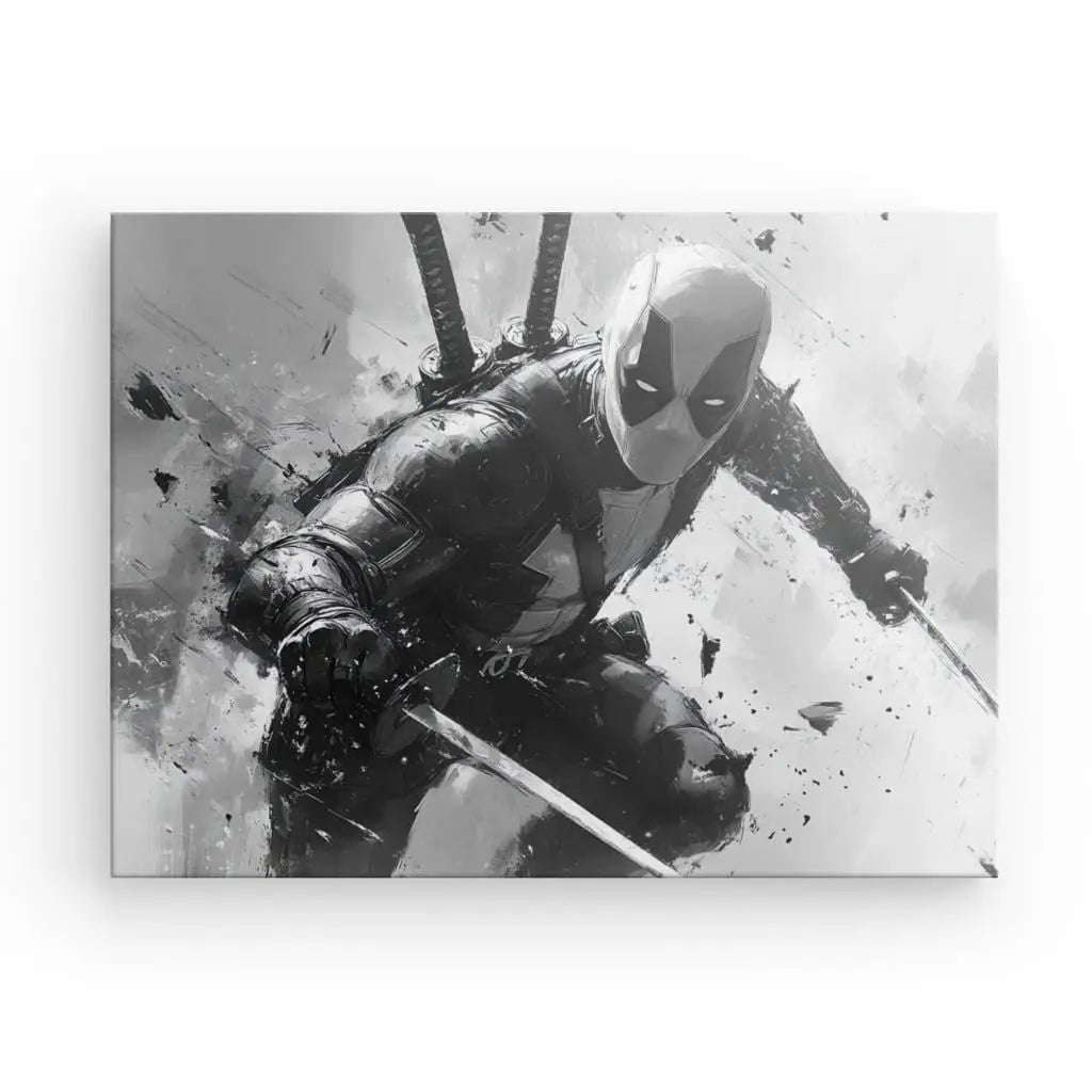 Poster Affiche Action Marvel Deadpool Monochrome