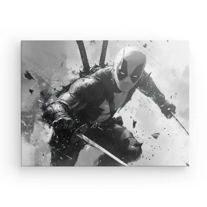 Poster Affiche Action Marvel Deadpool Monochrome